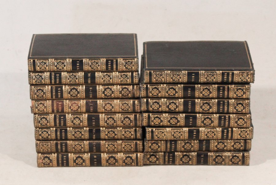 Set Charles Dickens Antique Leather Bound Volumes (1 of 2)