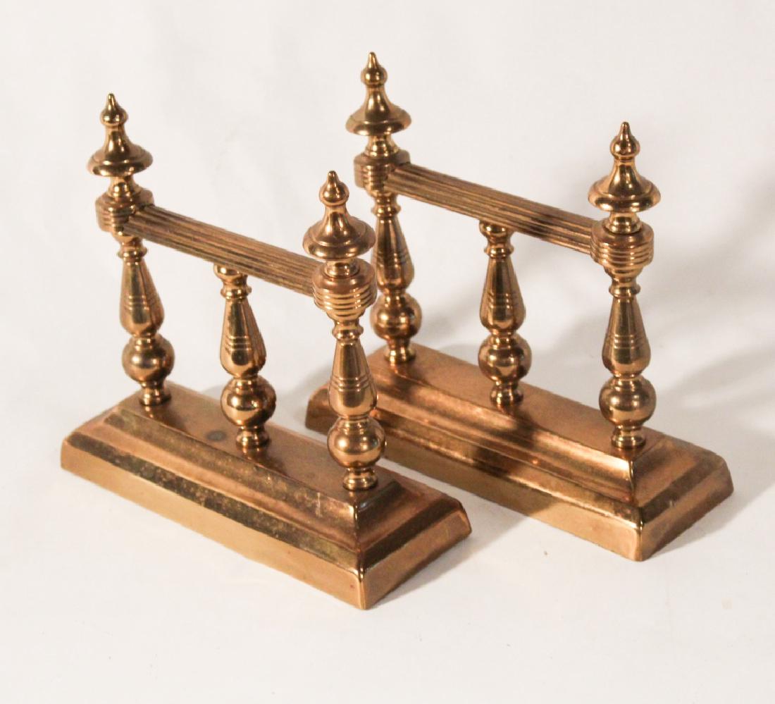 Pair Antique Neoclassical Fireplace Tool Rests (1 of 2)