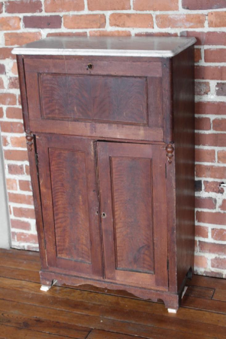 Empire Mahogany Marble Top Fall Front Desk (1 of 3)