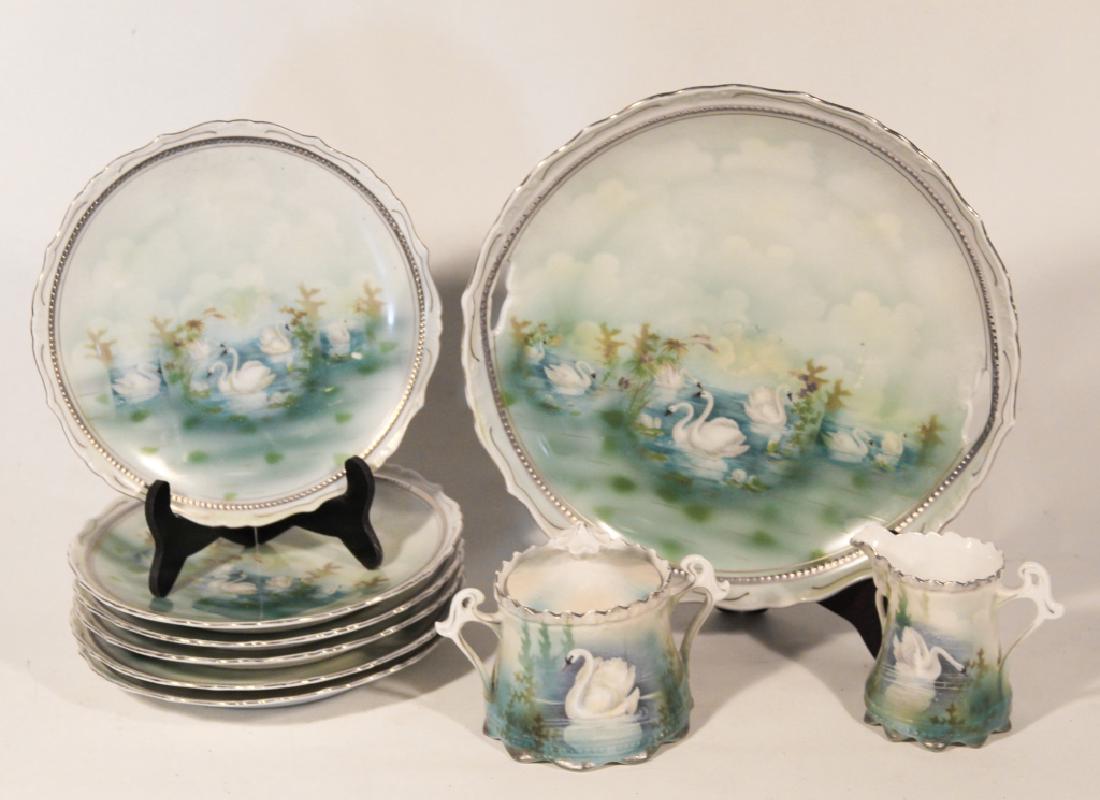 Hand Painted R.S. Prussia Dessert Service for Six (1 of 2)
