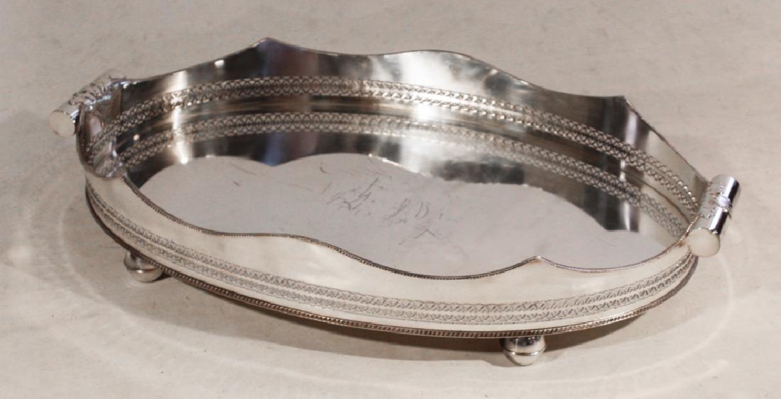 Handsome British Silver Plate Serving Platter (1 of 3)