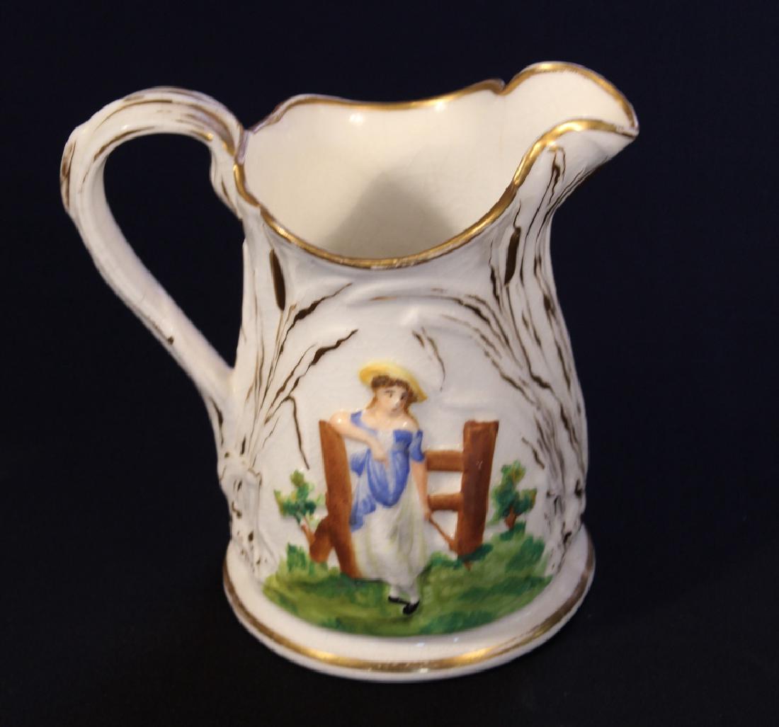 British Staffordshire Pottery Water Pitcher (1 of 3)