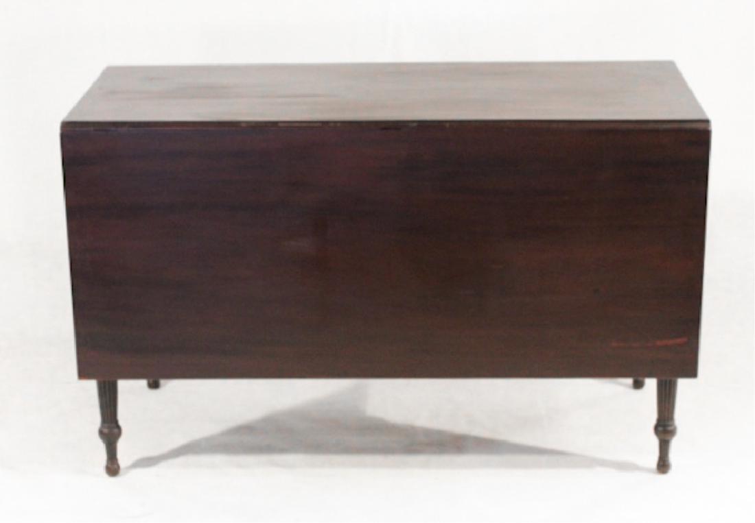 Handsome Federal Mahogany Drop Leaf Dining Table (1 of 4)