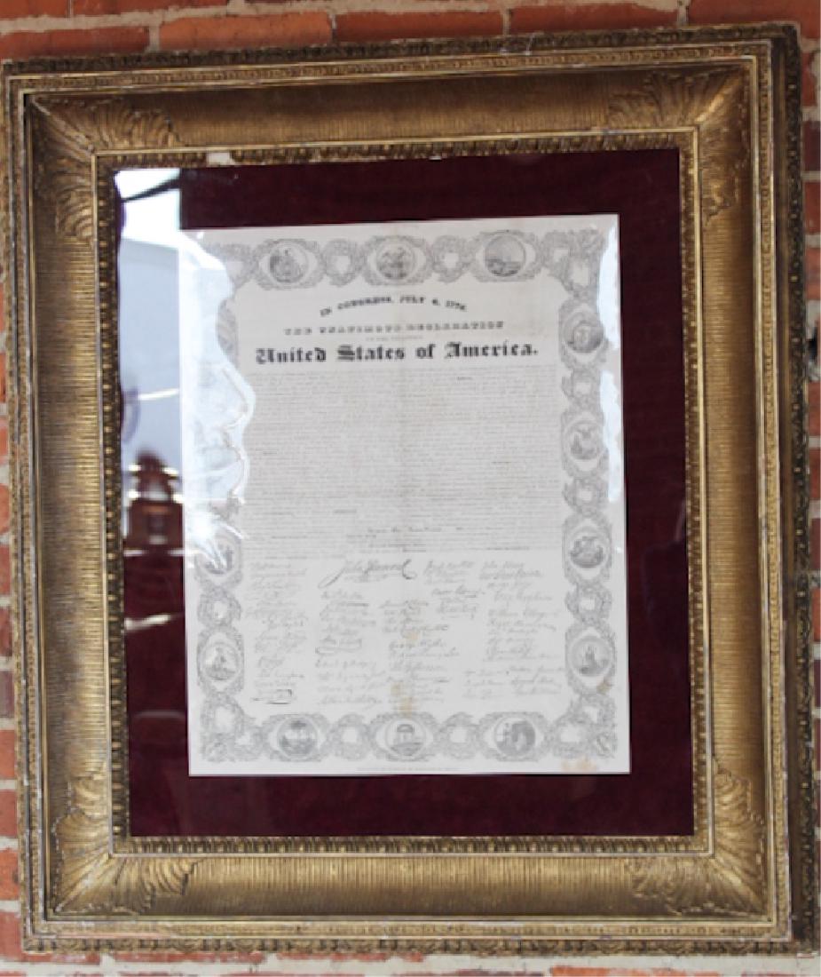 Early Boston Broadside Declaration of Independence (1 of 3)