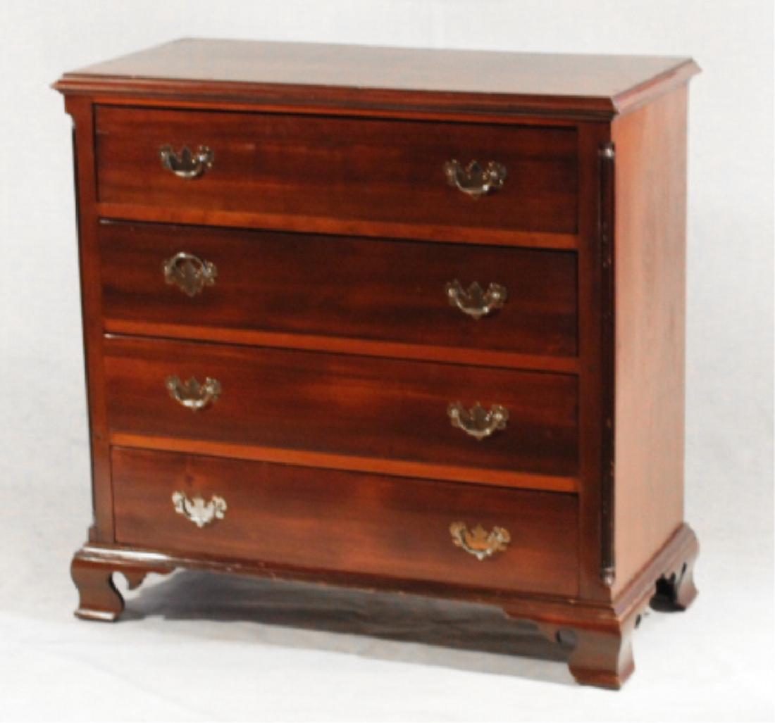 Chippendale Cherry Chest of Drawers (1 of 2)