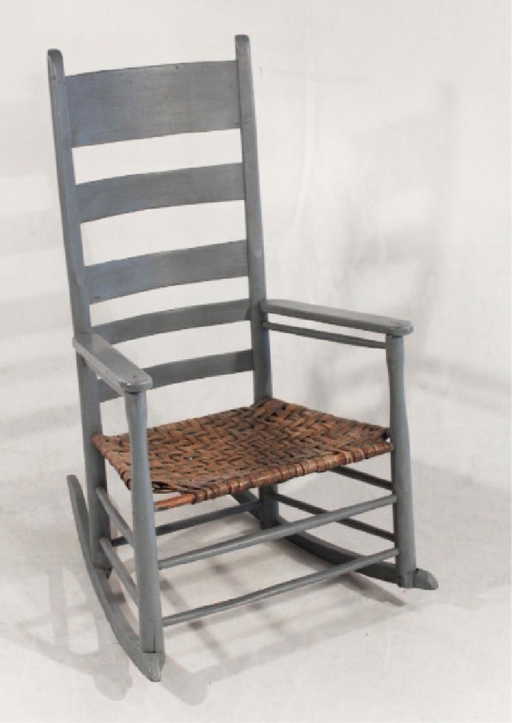Antique American Split Oak Rocking Chair - Antique American Split Oak Rocking Chair
