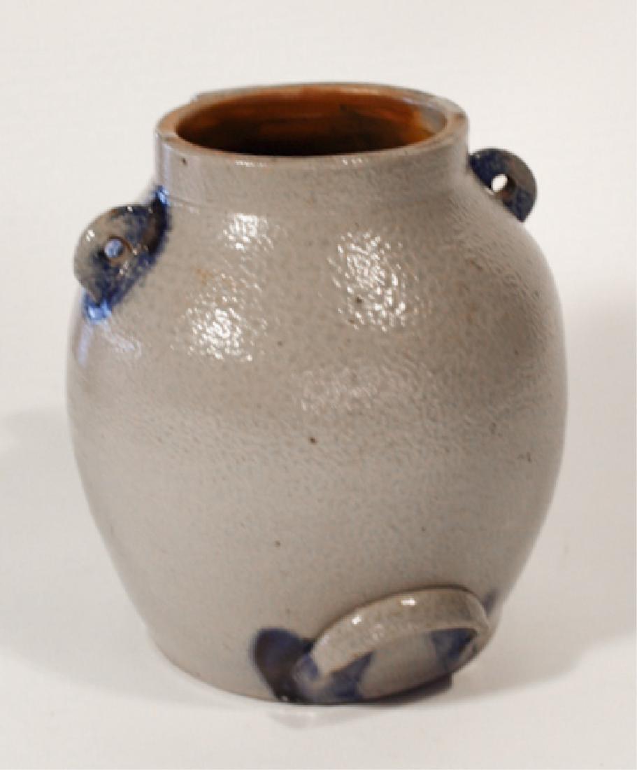American Decorated Salt Glazed Stoneware BatterJug (1 of 2)