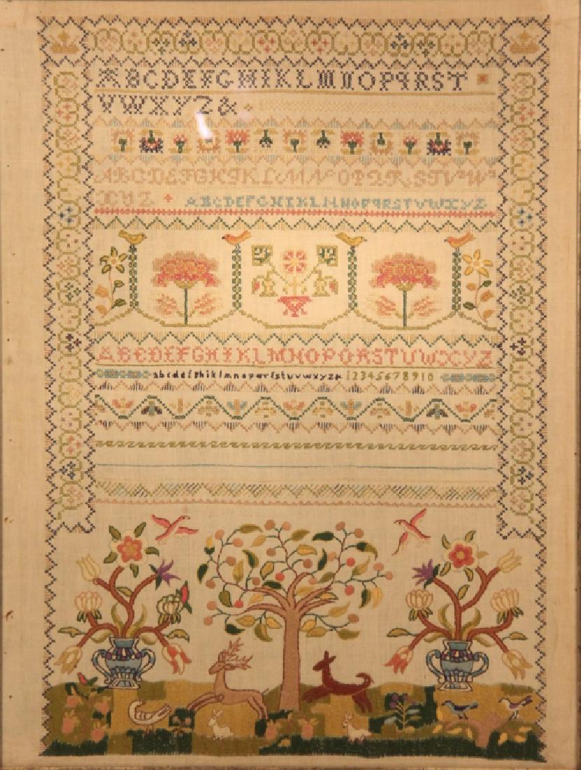 Quality Vintage Needlepoint Sampler Feb 03, 2018 Wooten & Wooten
