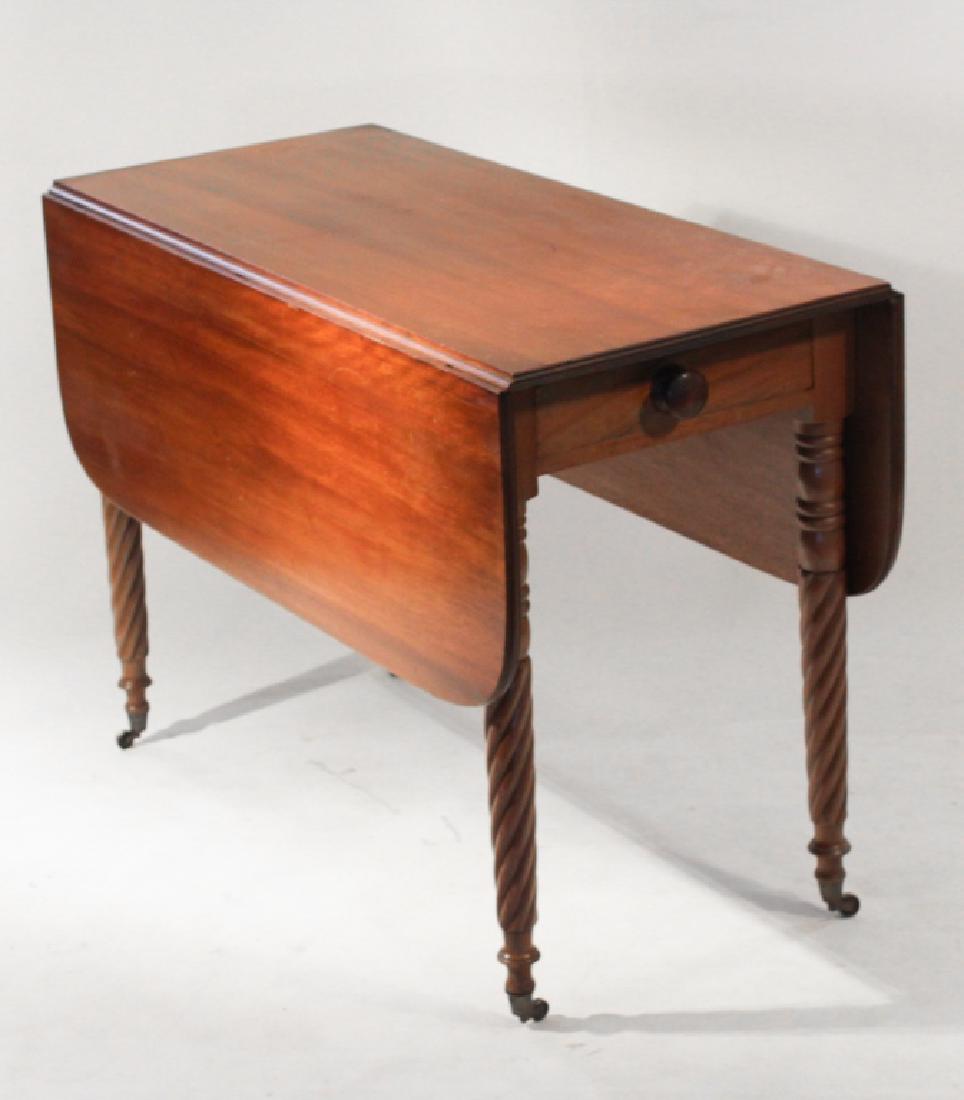 Federal Carved Mahogany Drop Leaf Table (1 of 1)