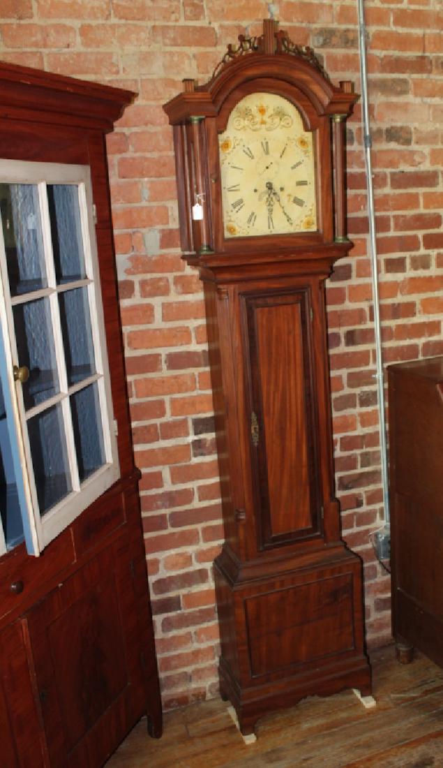 American Chippendale Mahogany Tall Case Clock (1 of 4)