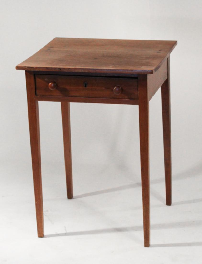 Federal Walnut One Drawer Side Table (1 of 1)