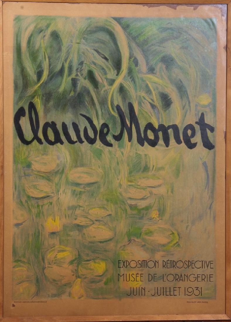 Vintage Claude Monet Exhibition Poster (1 of 1)