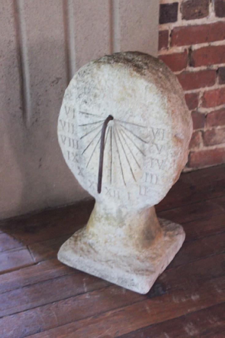 Vintage Cast Stone Sundial by Nina Studio (1 of 2)