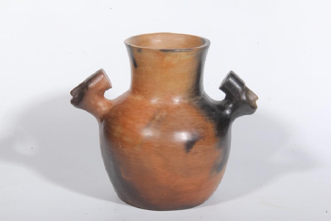 Southern Native American Pottery Chief Head Jar (1 of 4)