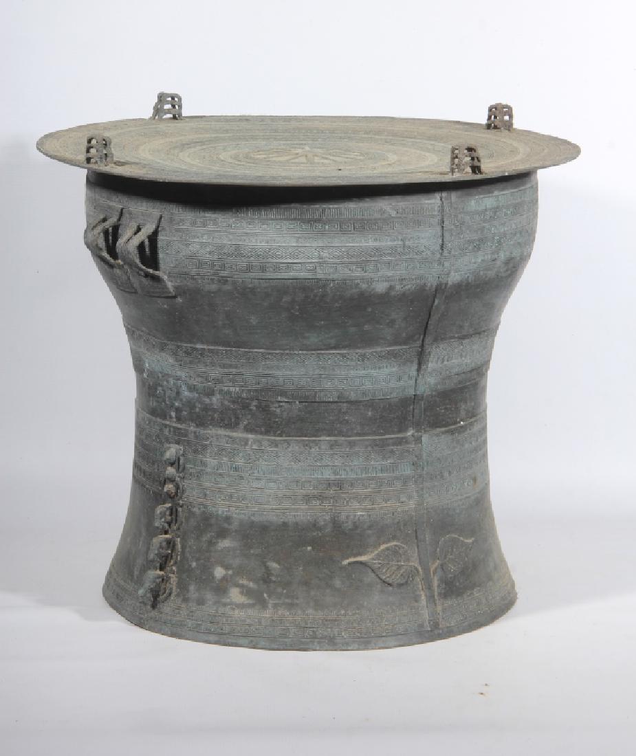 Oriental Figural Side Table or Rain Barrel (1 of 6)