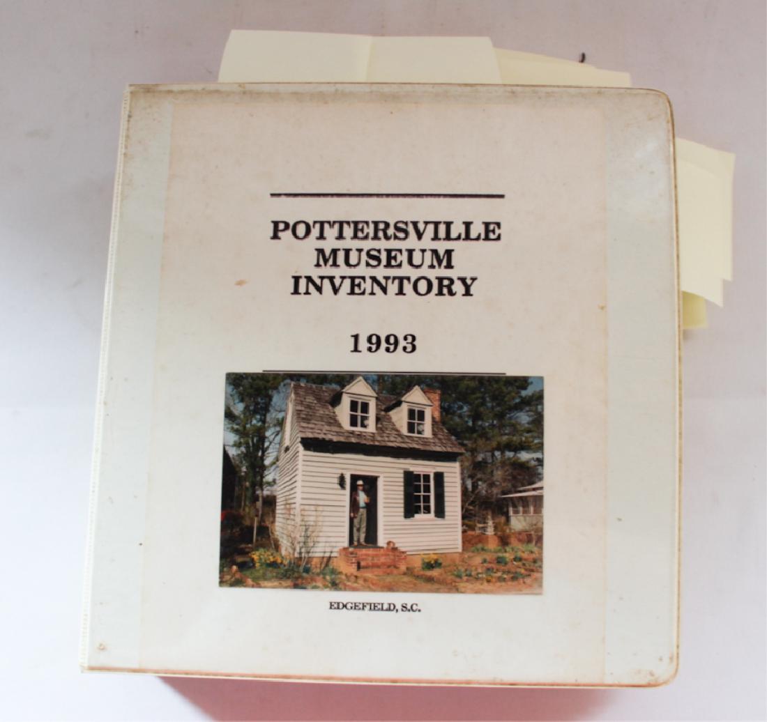 Inventory Book of Pottersville Museum, Edgefield (1 of 8)
