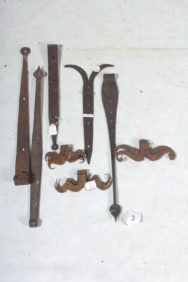 Collection Antique American Wrought Iron Hinges (1 of 1)