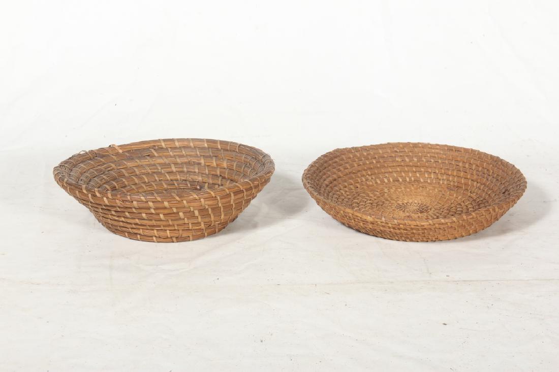 Antique Woven Straw & Grass Baskets Likely Gullah (1 of 3)