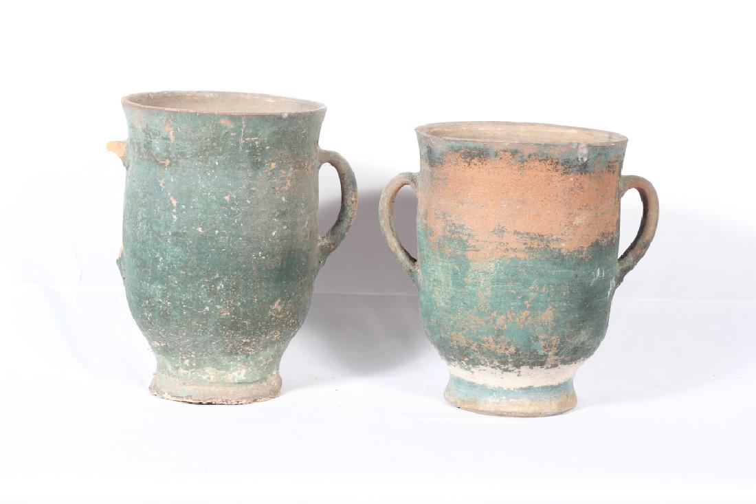 Pair Southern Stoneware Garden Ware Urns (1 of 1)