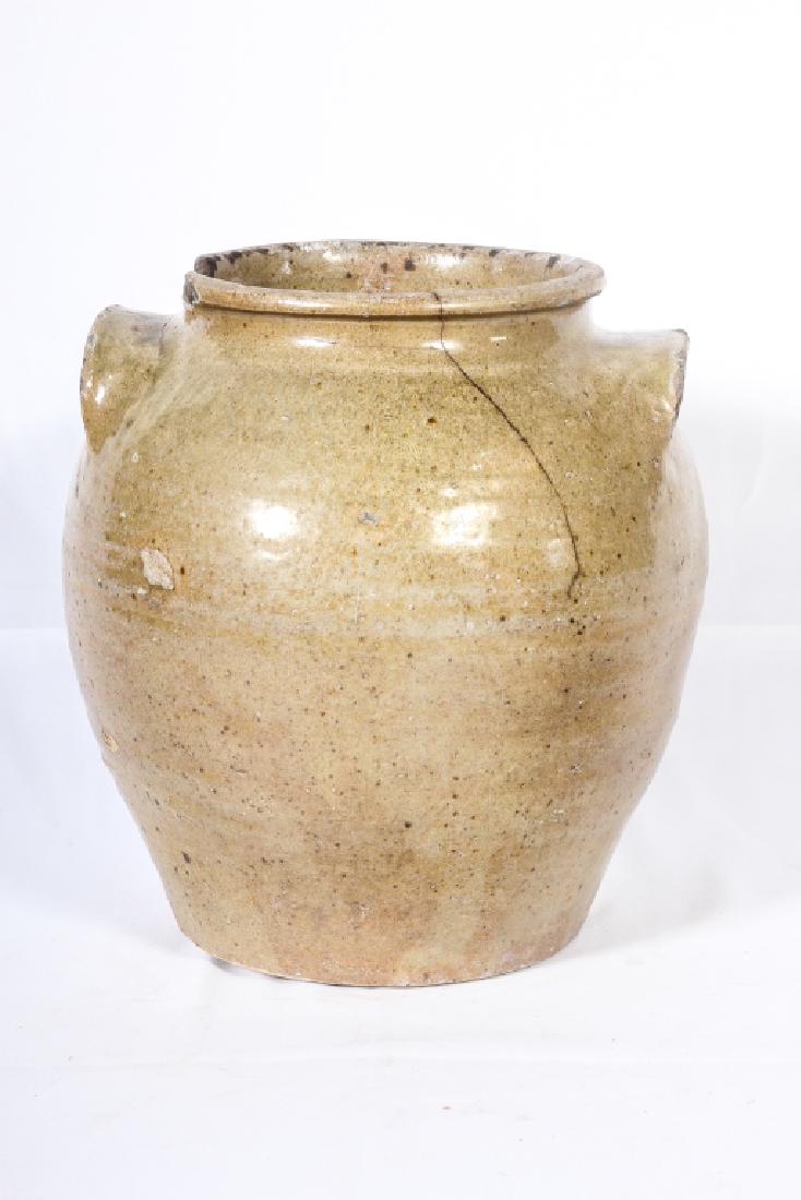 Early Southern Stoneware Marked Storage Jar (1 of 2)