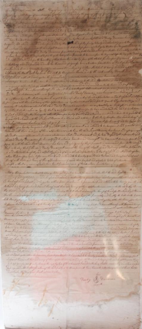 18th Century South Carolina Indenture Document (1 of 4)