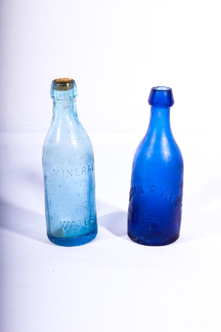Two Antique Savannah GA Blob Top Water Bottles (1 of 1)