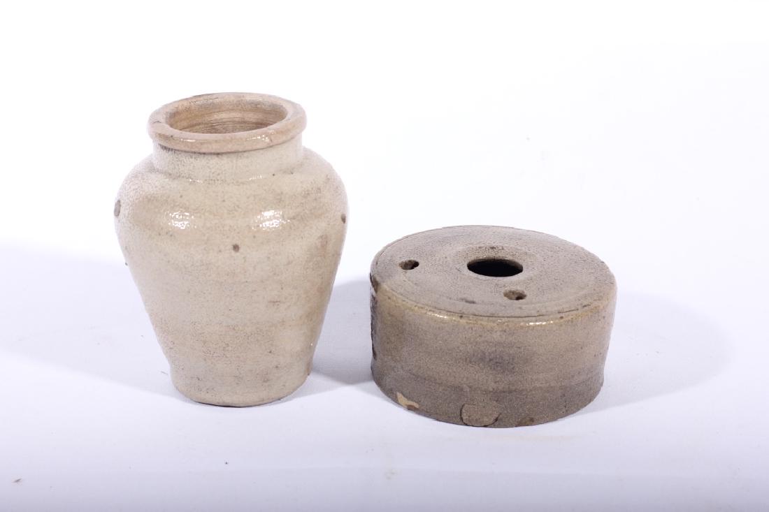 Two Antique American Salt Glazed Stoneware Article (1 of 1)