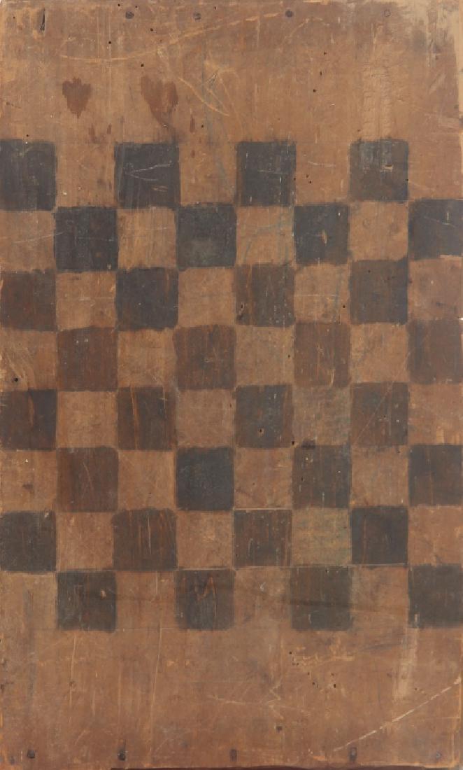 Antique American Folk Art Painted Gaming Board (1 of 1)