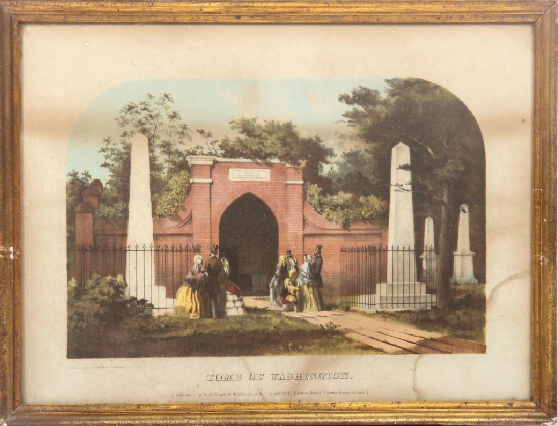Antique Lithograph of the Tomb of Washington (1 of 1)