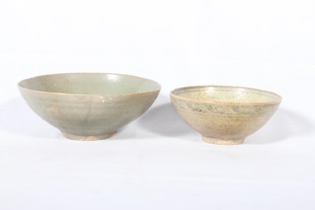 Two Antique Chinese Earthenware Soup Bowls (1 of 3)