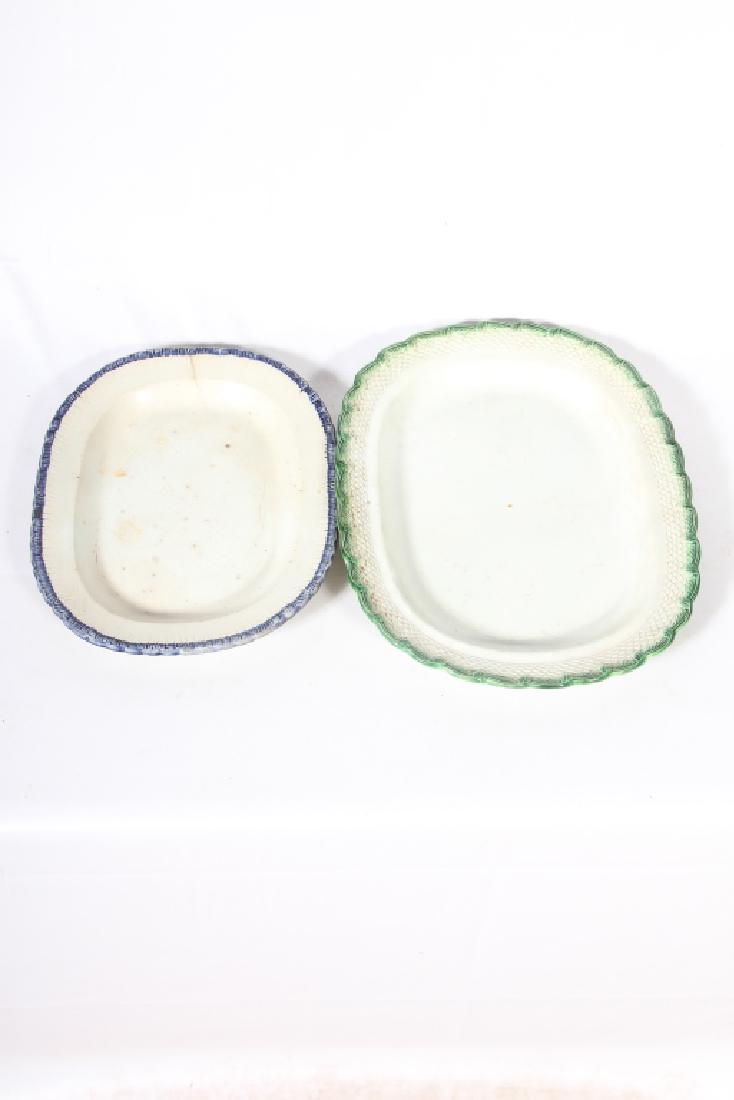 Antique Feather Edge English Creamware Platters (1 of 1)