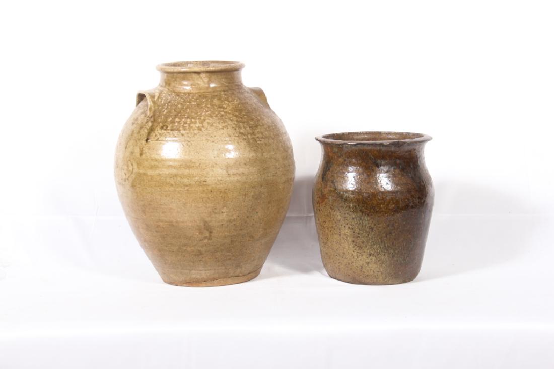 Two Southern Stoneware Storage Jars (1 of 2)