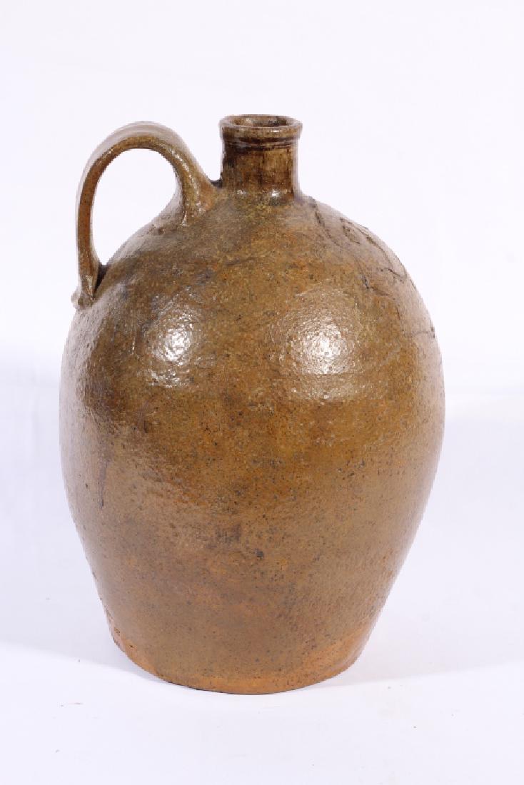 Unusual Southern Stoneware Signed Jug (1 of 2)