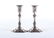 Fine Pair Cartier Sterling Silver Candlesticks