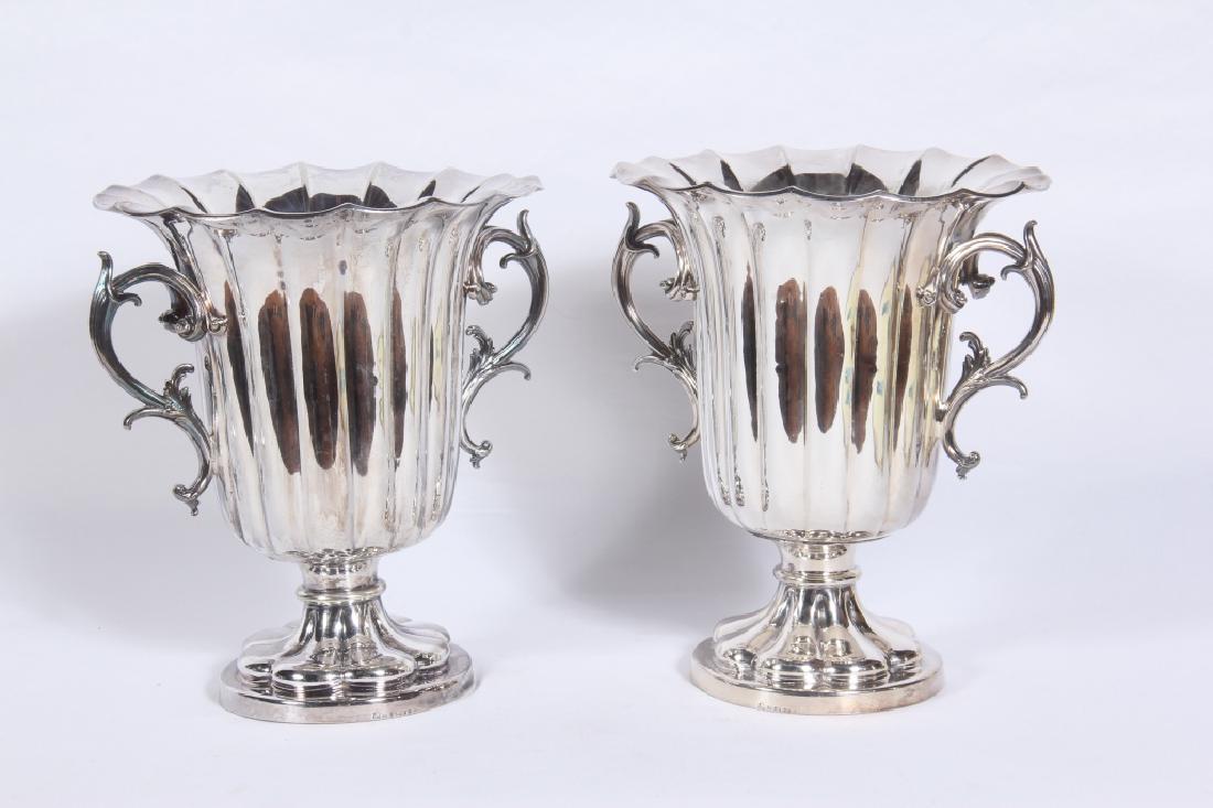 Fine Pair Elkington Regency Silver Plate Planters (1 of 3)