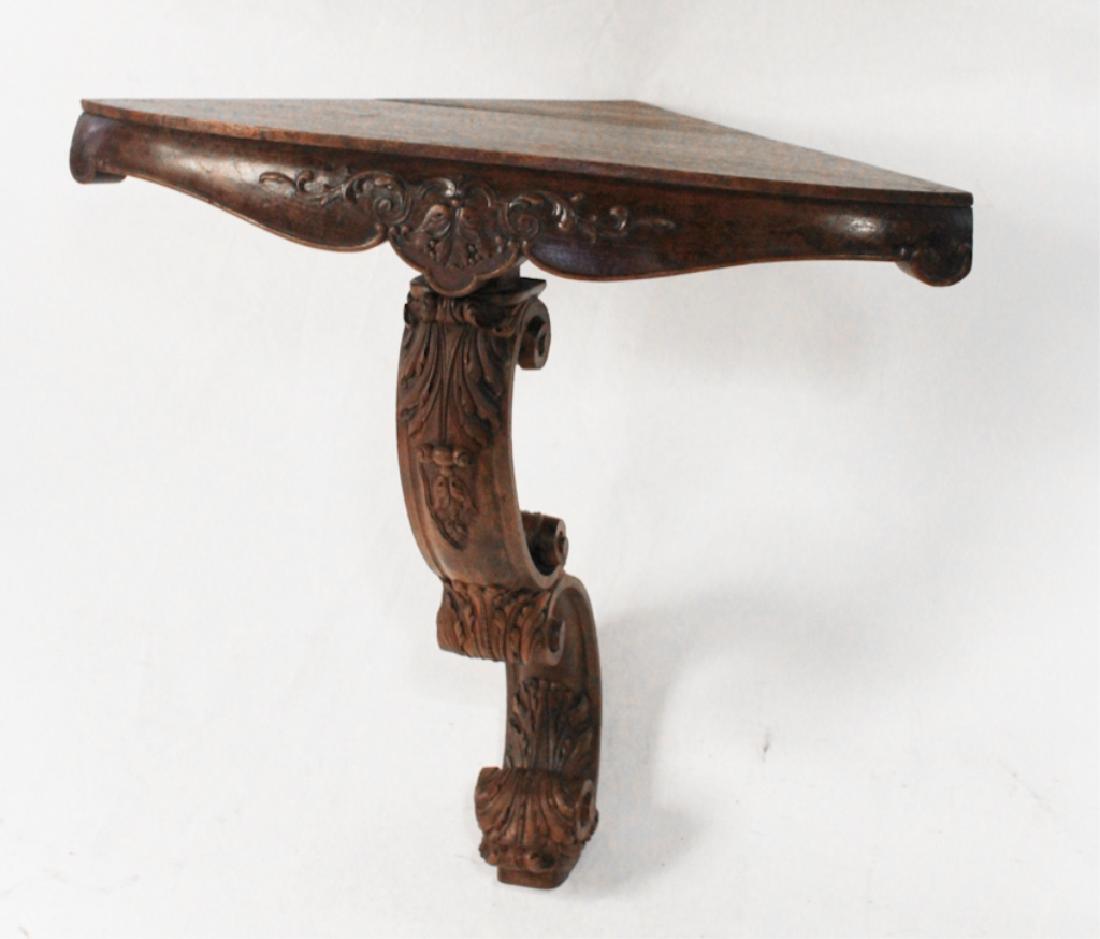 English or Continental Rococo Carved Corner Stand (1 of 4)