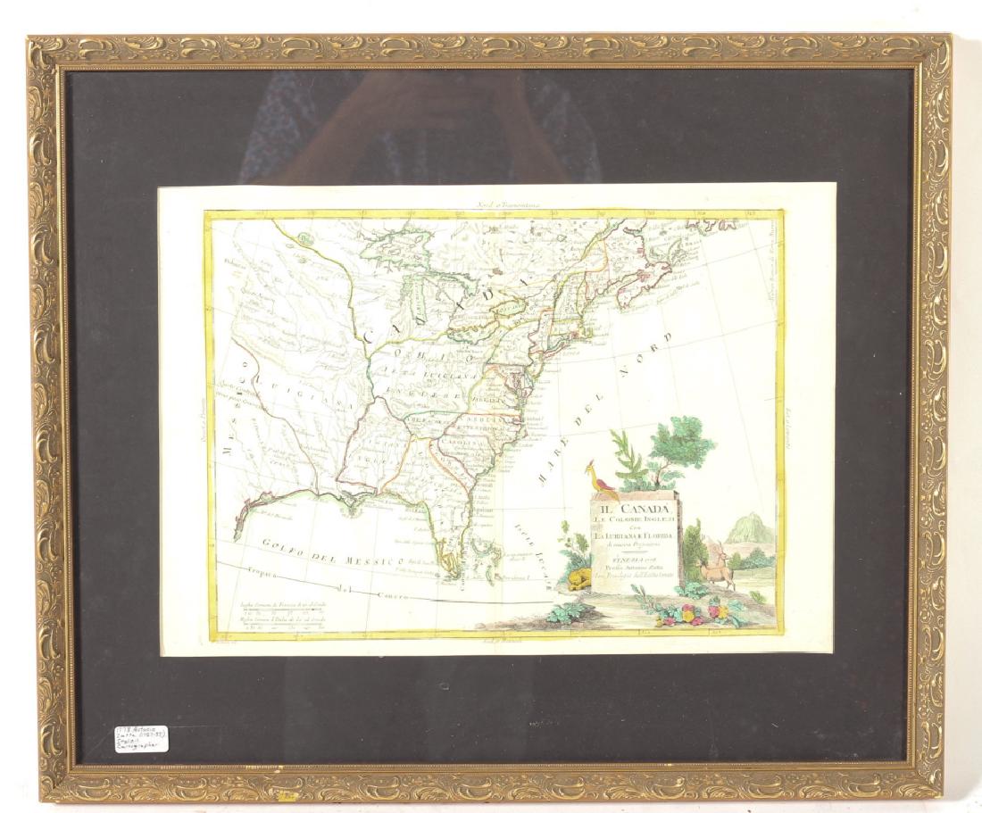 1778 Engraved Map of North American by Zatta (1 of 3)