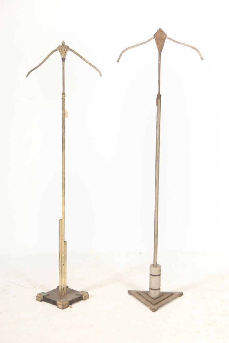Two Mid Century Custom Made Metal Clothes Stands (1 of 1)