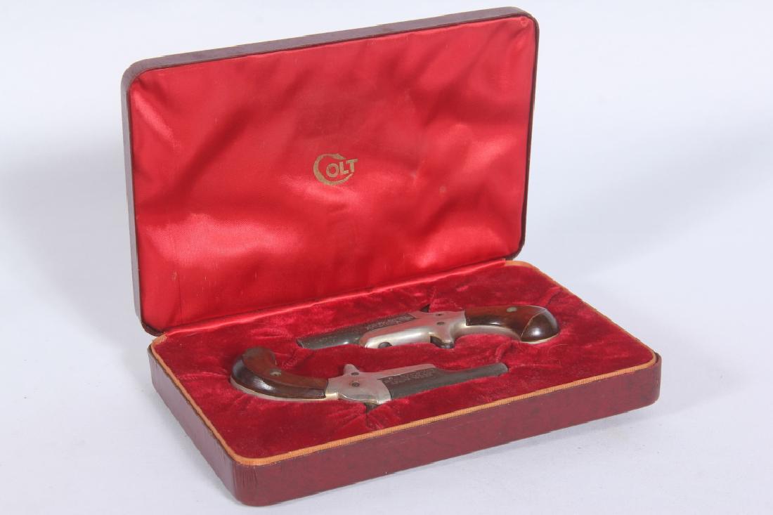 Vintage Colt Cased Pair of .22 Derringer Pistols (1 of 3)