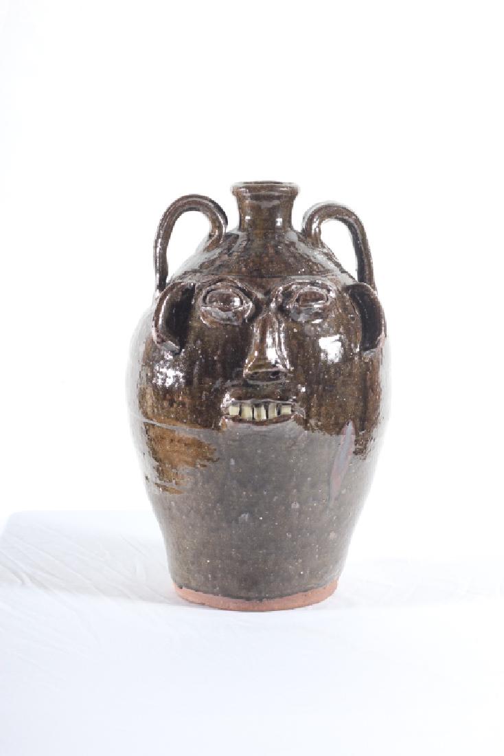Southern Stoneware Face Jug by Burlon Craig (1 of 4)