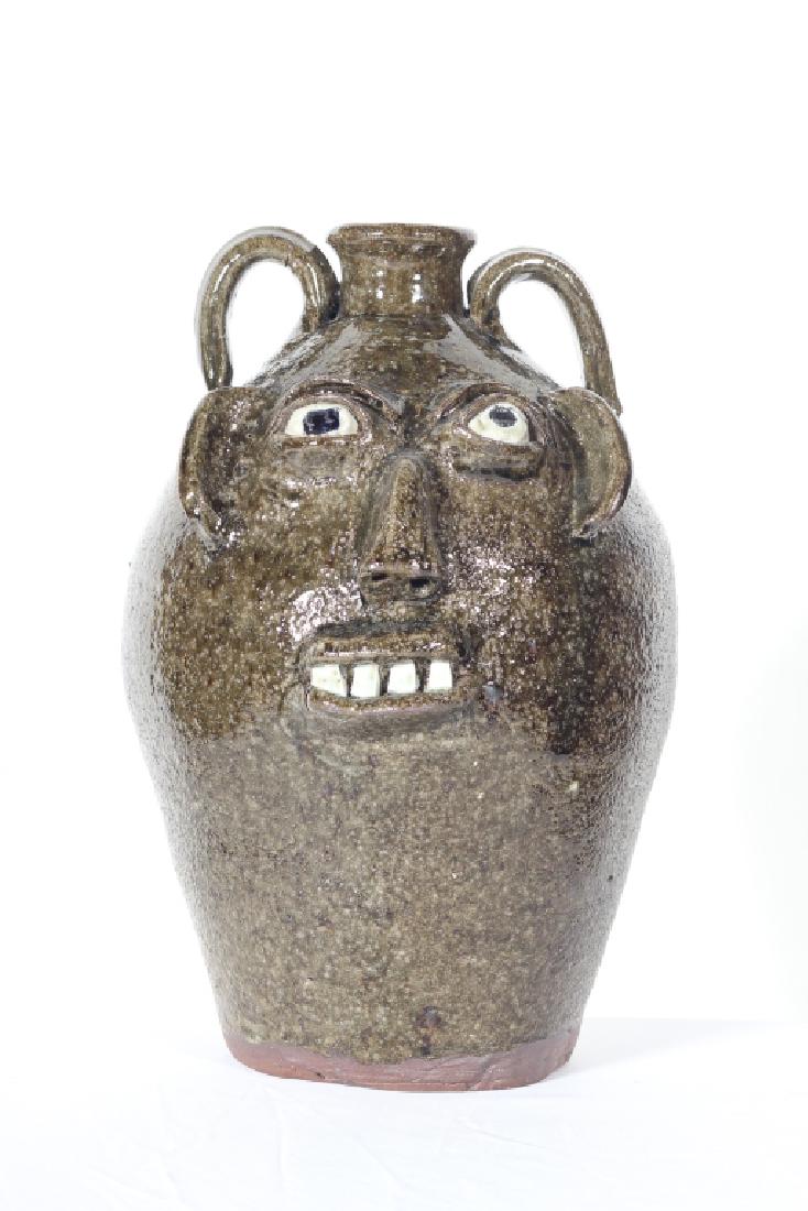 Southern Stoneware Face Jug by Burlon Craig (1 of 4)