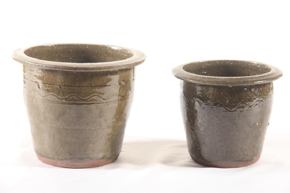 Two Southern Stoneware Cream Risers (1 of 2)