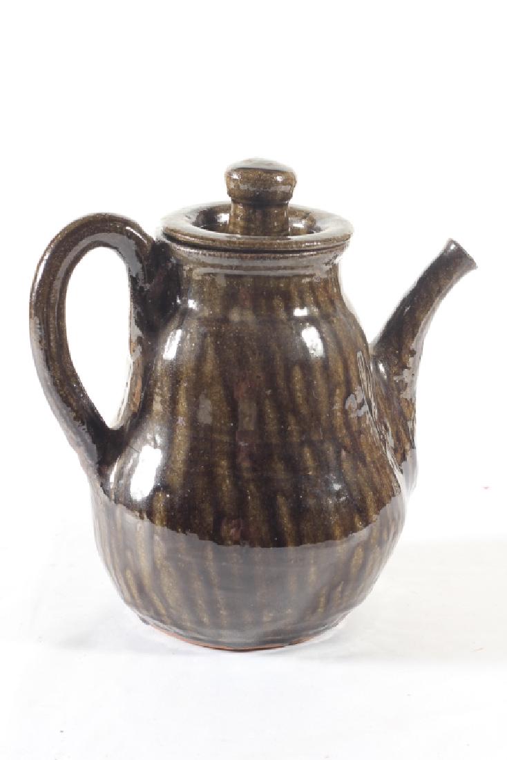 Rare Large Southern Stoneware Tea or Coffee Pot (1 of 5)