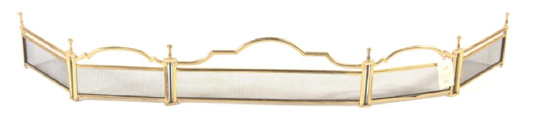 Mid Century Deco Style Folding Brass Fire Screen (1 of 1)