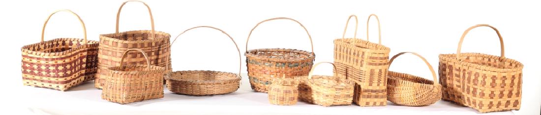Vintage Native American Woven Split Wood Baskets (1 of 3)