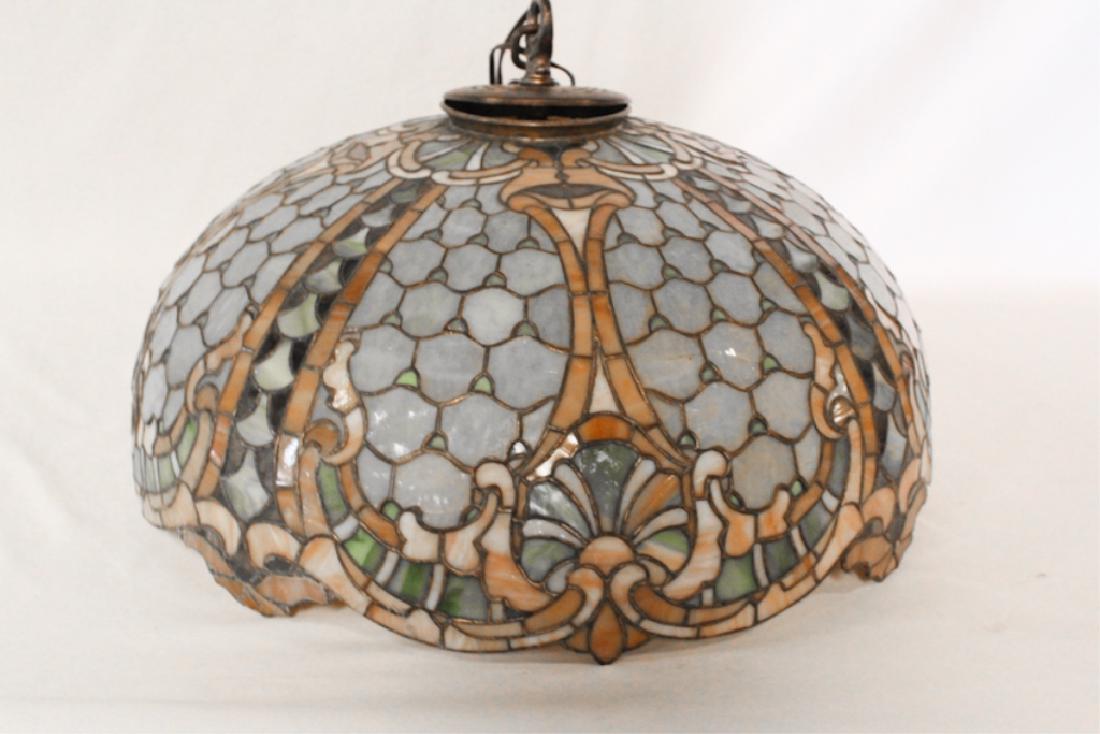 Arts and Crafts Period Leaded Glass Lamp Shade