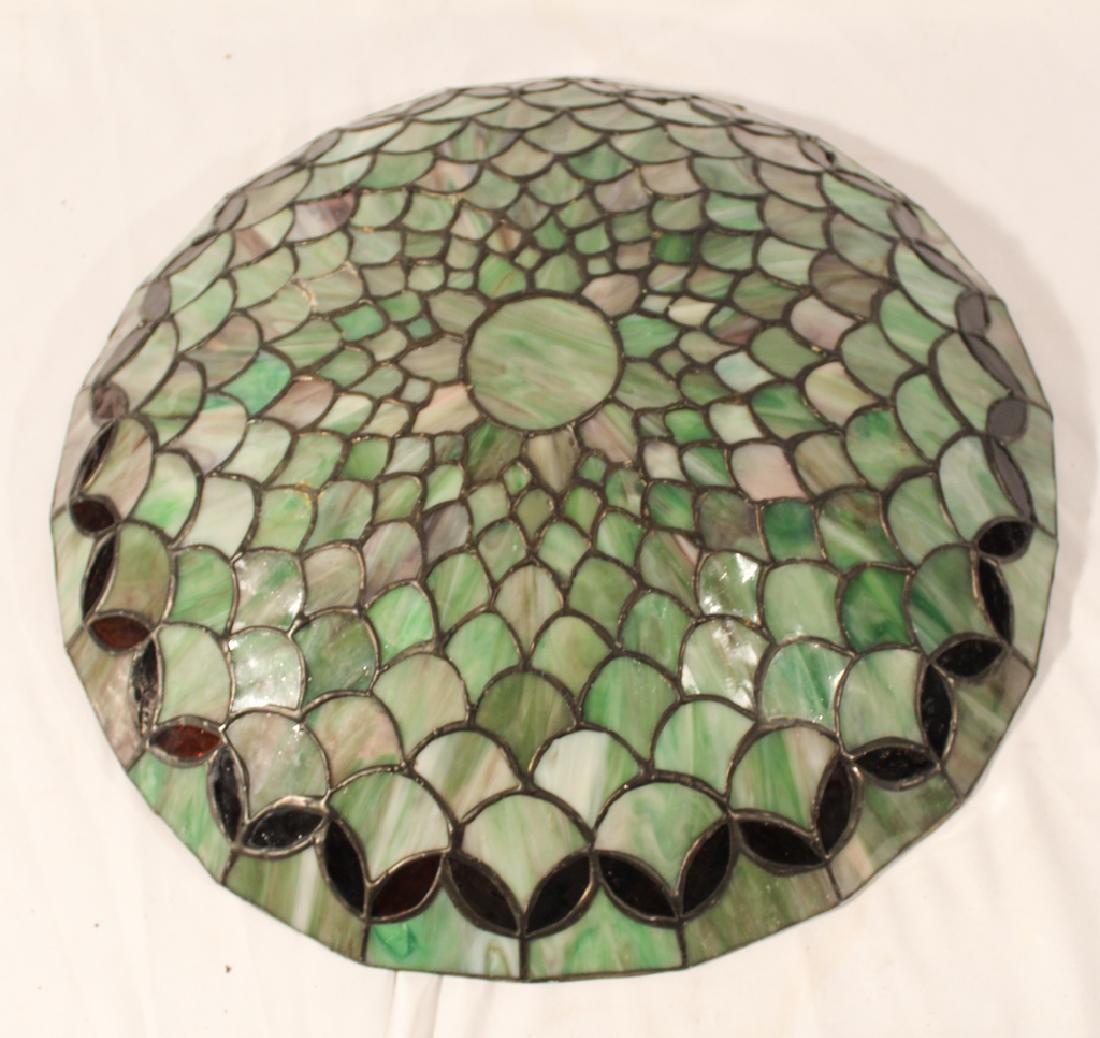 Arts & Crafts Style Leaded Glass Light Fixture (1 of 1)