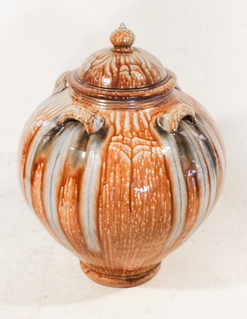 Large Southern Stoneware Lidded Jar (1 of 2)