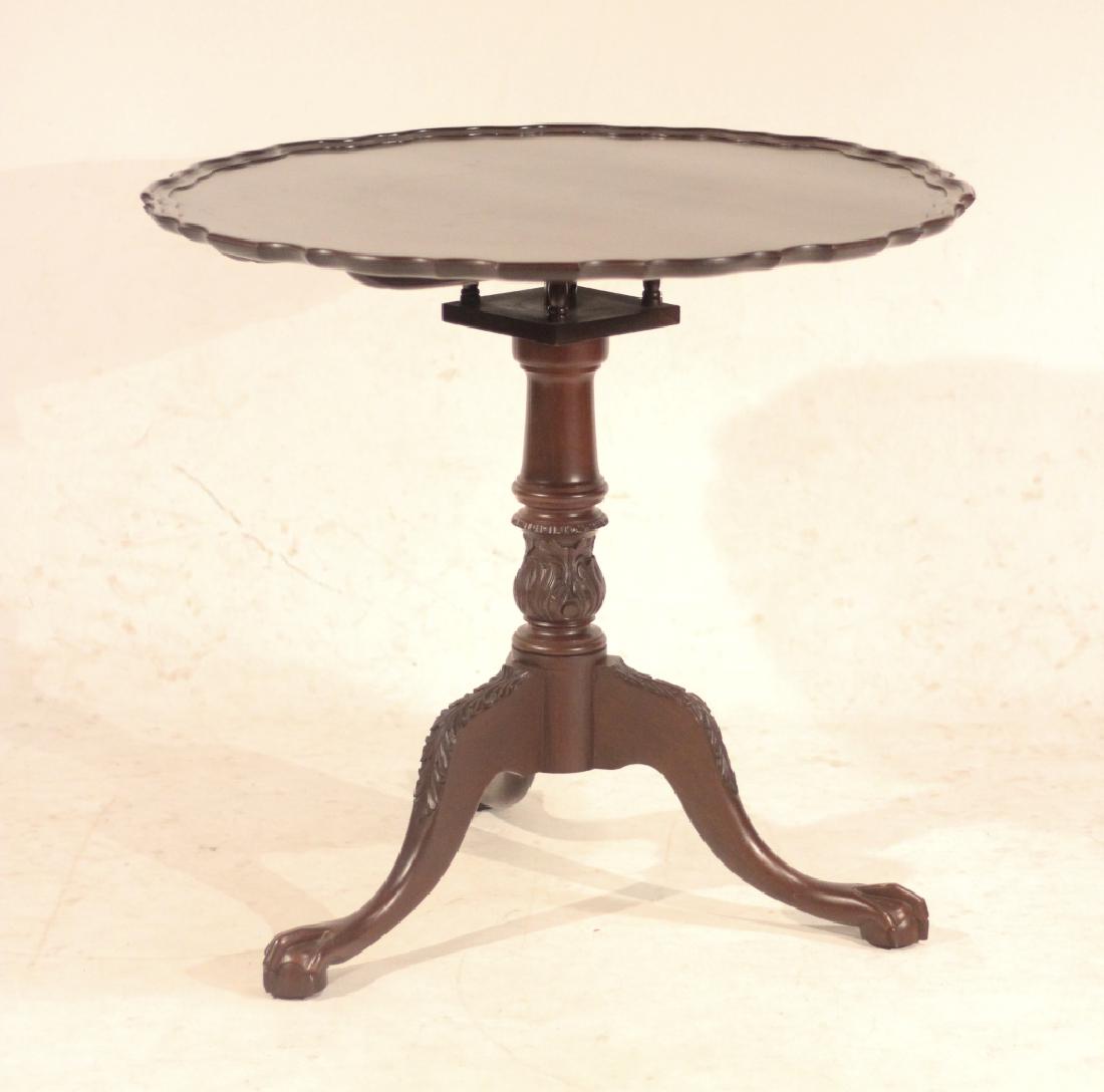 Chippendale Bench Made Mahogany Tea Table (1 of 4)