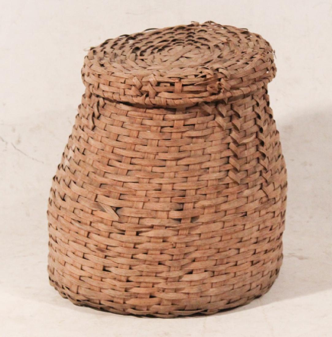 Antique Southern Split Oak Feather Basket (1 of 1)